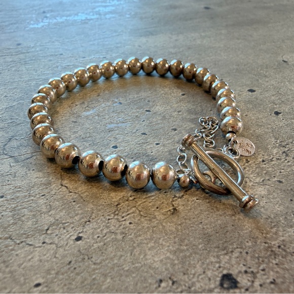 Silpada Silver Beaded Bracelet with Toggle Clasp - Picture 3 of 16